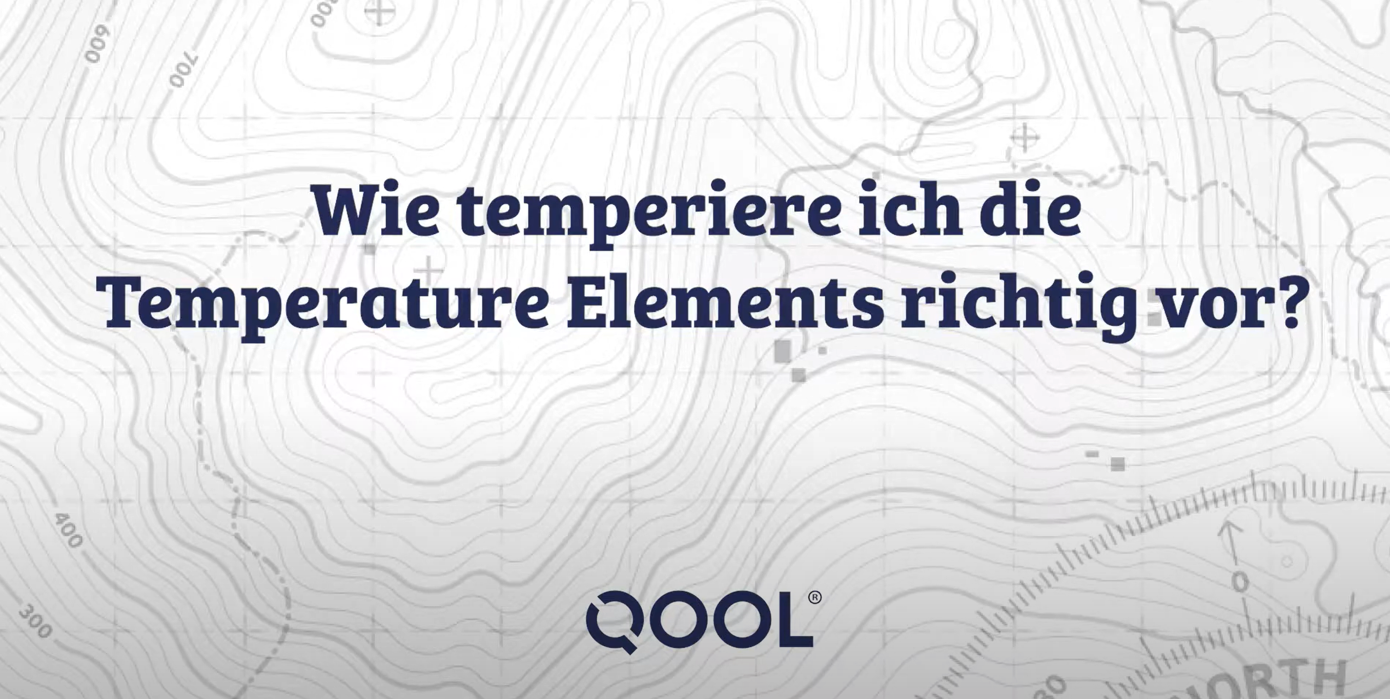 Wie kühle ich die Temperature Elements richtig vor?